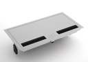 Kon Modül Kapakli Socket Box (Boş) Grey