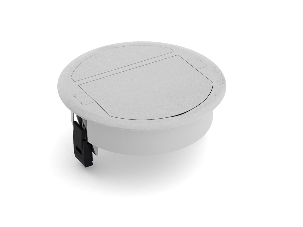 [2921] Döşeme Alti Socket Box (Muhafazasiz). Empty 4 Modül + 2 Keystone Jack