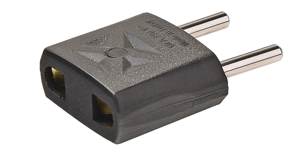[1011-B] American Plug Adapter - White