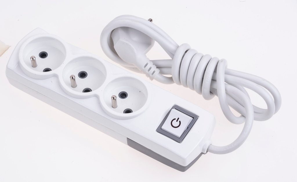 [3011-5U] 3 Gang UPS Earthed Switched 5m Cable Group Socket