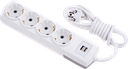 4'LÜ TOPRAKLI USB'Lİ 2 MT KABLOLU GRUP PRİZ
