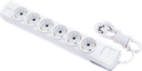 6'LI TOPRAKLI 3 MT KABLOLU GRUP PRİZ