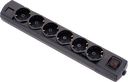 6 مؤرض مع مفتاح مع مشبك مأخذ مجموعة