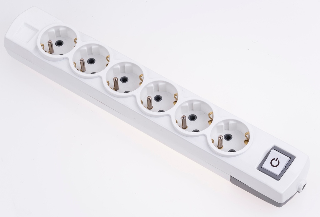[6011U] 6 Gang UPS Earthed Switched Group Socket Terminal