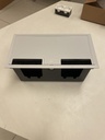 9 Module Covered Socket Box Protected (Empty) Grey