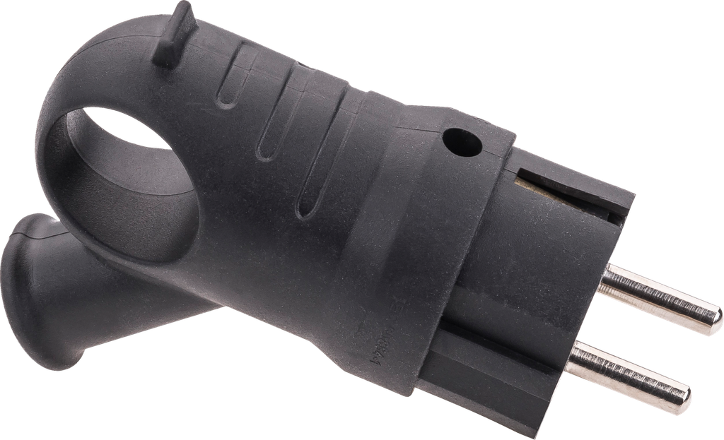 1X16A KAUÇUK TOPRAKLI  KUPLU ERKEK FİŞ IP44