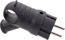1X16A KAUÇUK TOPRAKLI  KUPLU ERKEK FİŞ IP44