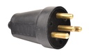 3X25A TRİFAZE ERKEK FİŞ - SİYAH